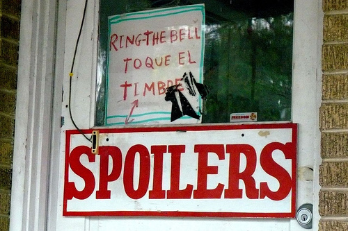 Spoilers Sign