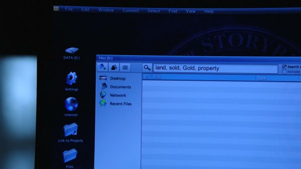 Emma hacking Regina's Linux laptop (S01E11)