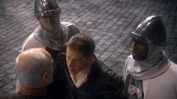 King George's solders with dragon helmets (An Apple Red as Blood-s01e21)