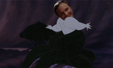 Dr. Whale's head on a dancing Ursula body
