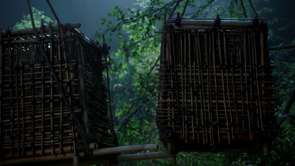 Two crates in the trees (3x05 Good Form)