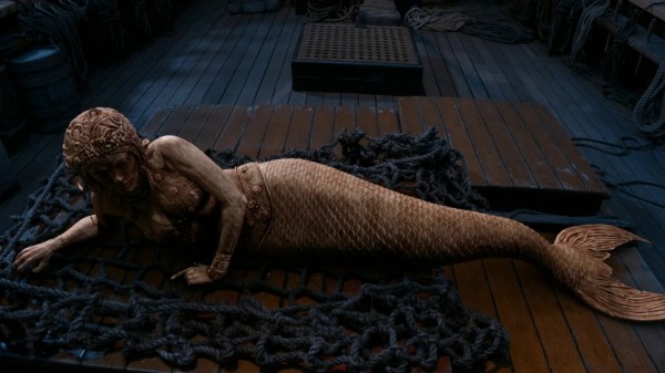 Wooden mermaid in Neverland