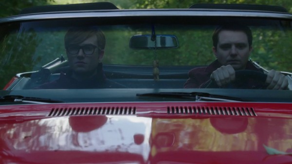 John and Michael driving to Storybrooke (3x07 Dark Hollow)