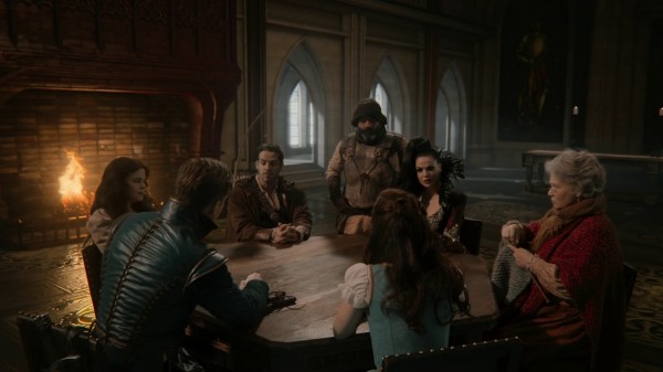 Council Meeting in castle (3x19 A Curious Thing)