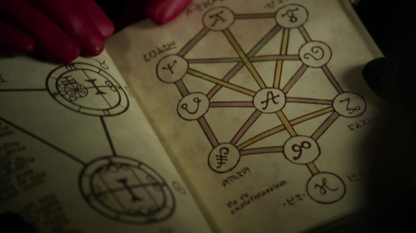 Elvish language in spellbook 2 (3x17 The Jolly Roger)