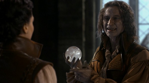 Rumple holds crystal ball (3x16 It's Not Easy Being Green)