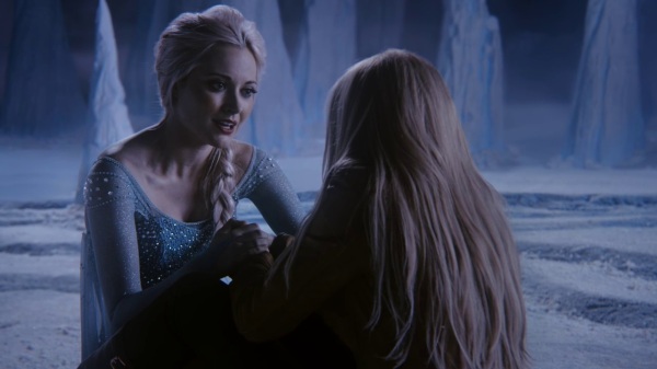 Once Upon a Time 4x02 White Out - Elsa and Emma inside the cave