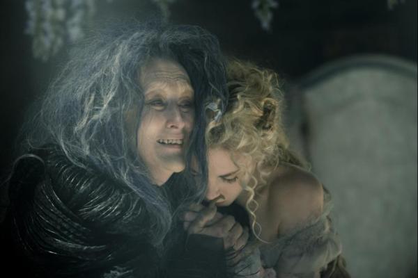 Into the Woods - Meryl Streep as the Witch and MacKenzie Mauzy as Rapunzel singing Stay With Me