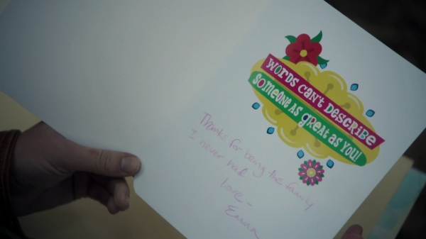 Once Upon a Time 4x06 Family Business - Emma's Birthday Message to Snow Queen