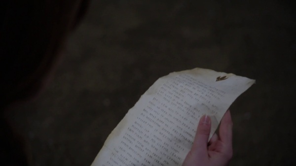 Once Upon a Time 4x11 Shattered Sight - Gerda's letter from the bottle