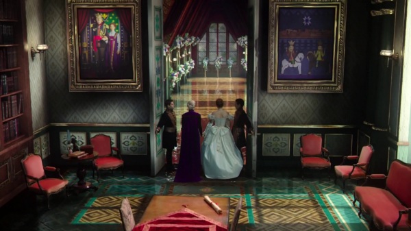 Once Upon a Time 4x12 Heroes and Villains - Paintings in Arendelle castle