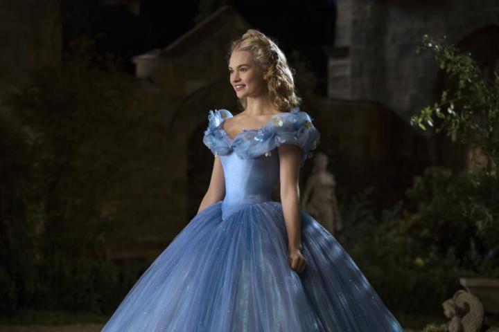 Cinderella 2015 movie blue dress