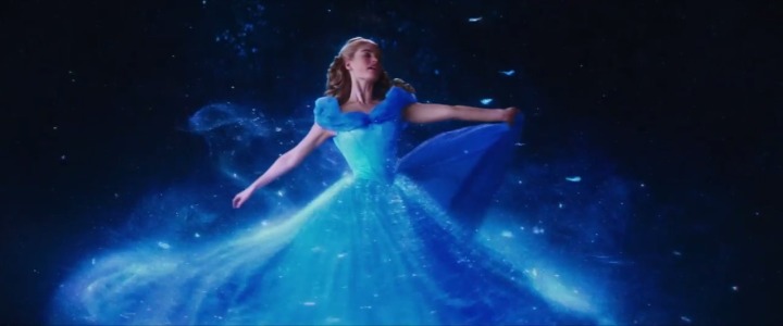 Cinderella's dress magic transformation