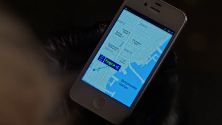Once Upon a Time 4x15 Enter the Dragon - Storybrooke Map on Emma's phone