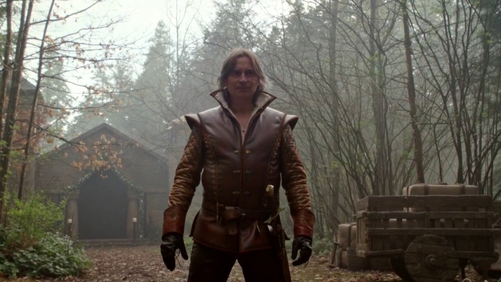 Once Upon a Time 4x22 Operation Mongoose - Rumple standing outside the church in Enchanted Forest alternate reality