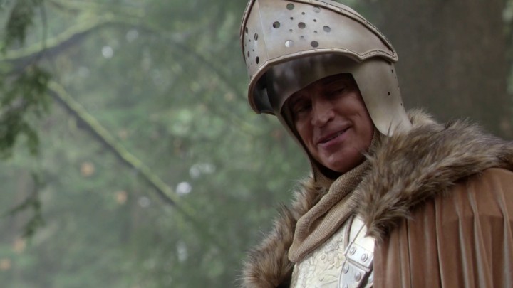 Once Upon a Time 4x22 Operation Mongoose - Rumplestiltskin as a knight in Enchanted Forest alternate reality