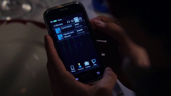 Once Upon a Time 5x05 Dreamcatcher - Commando and Harold and Maude Rated-R movies at Henry's phone