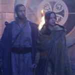 Once Upon a Time podcast 5x07 Nimue - Merlin and Nimue standing at original fire