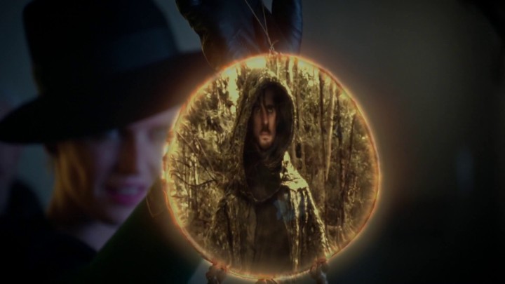 Once Upon a Time 5x08 Birth - Zelena showing Hook what happened in Camelot using dreamcatcher