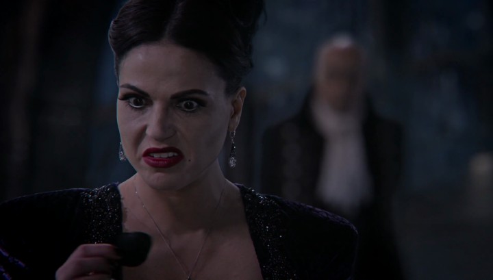 Once Upon a Time 5x12 Souls of the Departed - The Evil Queen Regina plucking the black rose