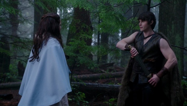 Once Upon a Time 5x13 Labor of Love - Young Snow White and Hercules in the Enchanted Forest
