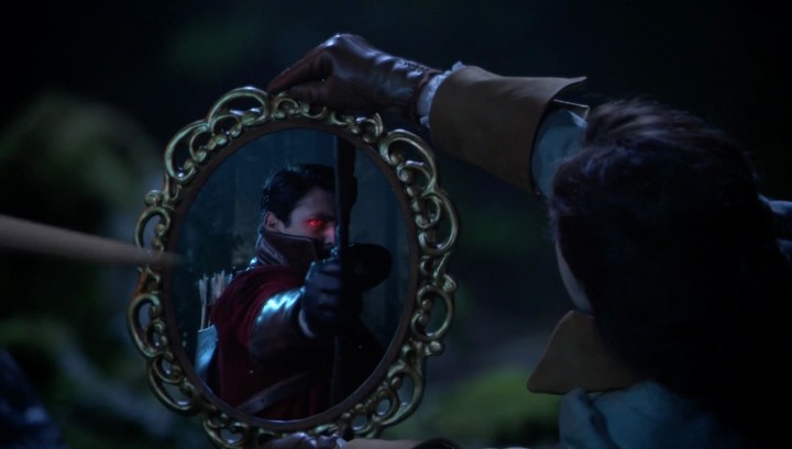 Once Upon a Time 5x17 Her Handsome Hero - Gaston reflection in Mirror of Souls