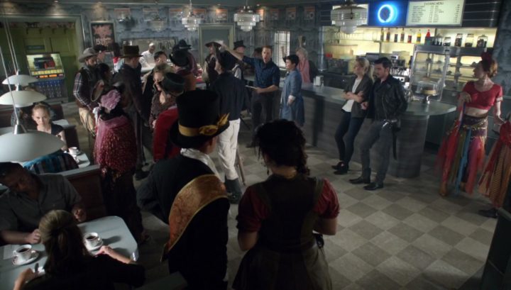Once Upon a Time 6x02 A Bitter Draught - Cowboys from the Land of Untold Stories at Granny's