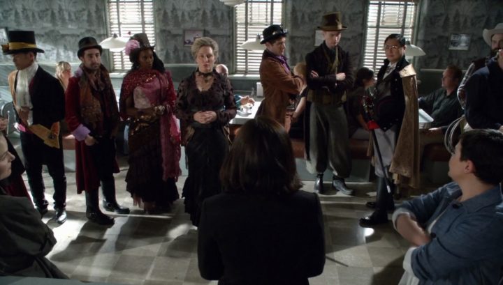 Once Upon a Time 6x02 A Bitter Draught - Dignitaries at Granny's from the Land of Untold Stories