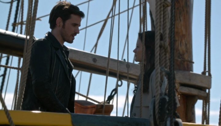 Once Upon a Time 6x02 A Bitter Draught - Hook apologizes to Belle in the Jolly Roger