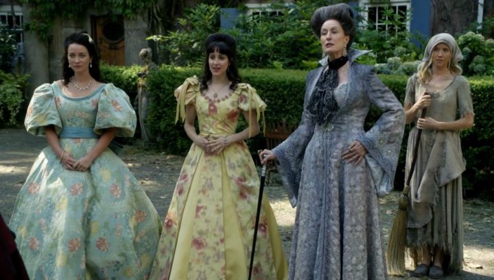 Once Upon a Time 6x03 The Other Shoe - Cinderella with step family Clorinda, Tisbe and Lady Tremaine