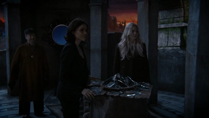 Once Upon a Time 6x08 I'll Be Your Mirror - Emma and Regina meets the Dragon at the world of one-way mirrors