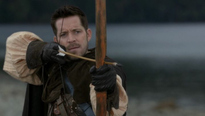 Once Upon a Time 6x10 Wish You Were Here - Robin Hood robs Emma and Regina in the wish realm