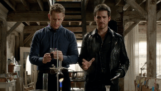 Once Upon a Time 6x12 Murder Most Foul - David and Hook Hokey Pokey