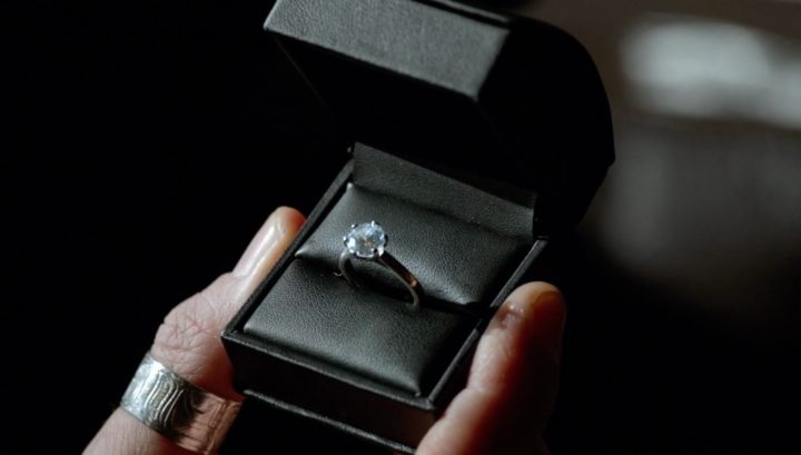 Once Upon a Time 6x12 Murder Most Foul - Hook shows engagement ring to Dr. Archie Hopper