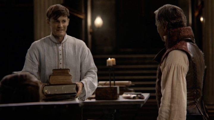 Once Upon a Time 7x04 Beauty - Gideon holding books